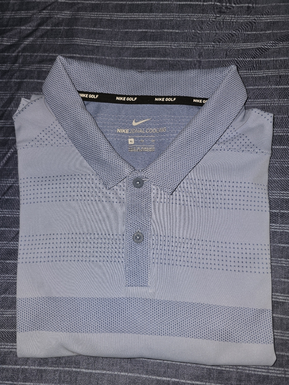 XL - Nike Men’s Light Blue Zonal Cooling Golf Polo (CLEAN)